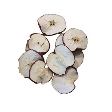 Tørrede æbleskiver 200 gram. ( dekorations brug ) storkøb